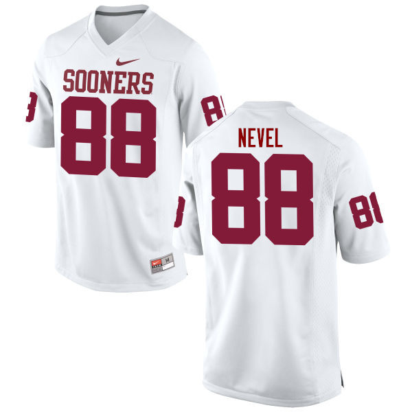 Oklahoma Sooners #88 Chase Nevel College Football Jerseys Game-White